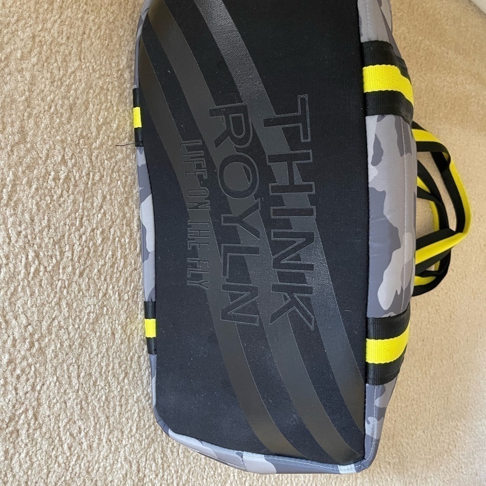 Think Royln Wingman | Grey Camo w/Yellow Strap - Large Tote - Picture 4 of 11
